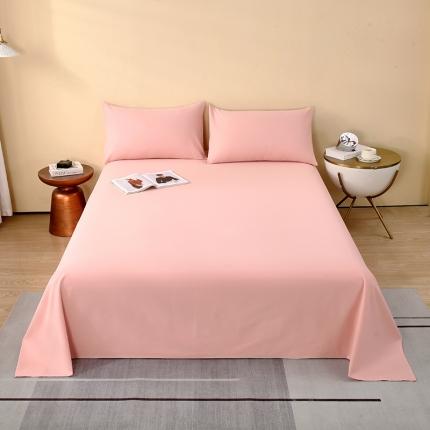 拼社 全棉加厚磨毛单品-单床单 海棠粉