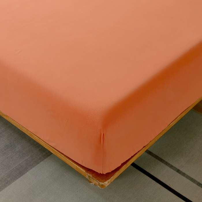 91家纺网 家纺一手货源 找家纺 拼社 全棉加厚磨毛单品-单床笠 活力橙