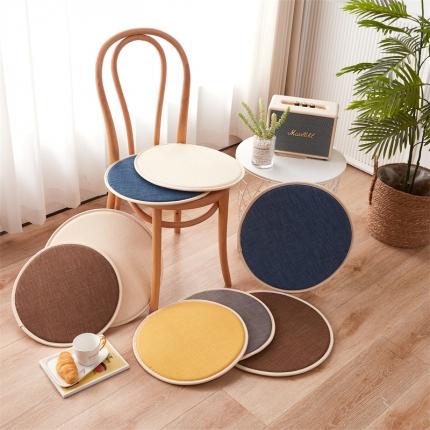 （总）蔚意轩 2023新款海绵复合坐垫椅垫餐椅垫-圆形