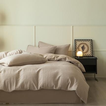 91家纺网 家纺一手货源 找家纺 （总）雅居纺2023新款全棉泡泡纱四件套