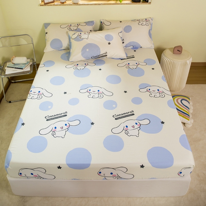 91家纺网 家纺一手货源 找家纺 （总）博雅 2023新款三丽鸥卡通全棉系列-单品床笠（第二批）