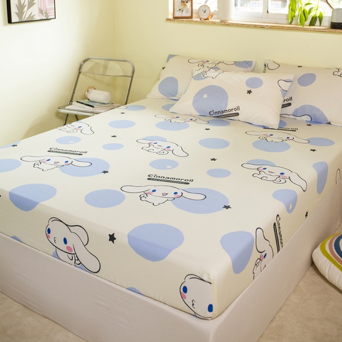 91家纺网 家纺一手货源 找家纺 （总）博雅 2023新款三丽鸥卡通全棉系列-单品床笠（第二批）