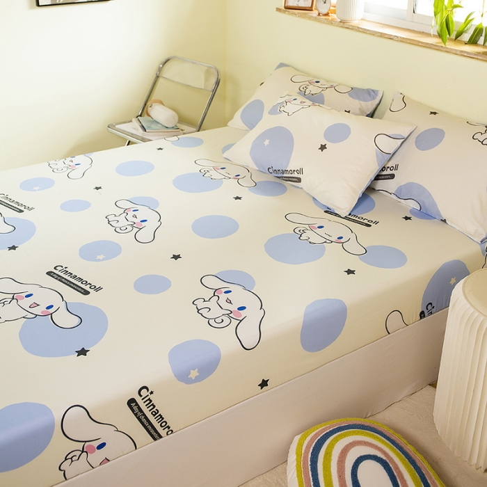 91家纺网 家纺一手货源 找家纺 （总）博雅 2023新款三丽鸥卡通全棉系列-单品床笠（第二批）