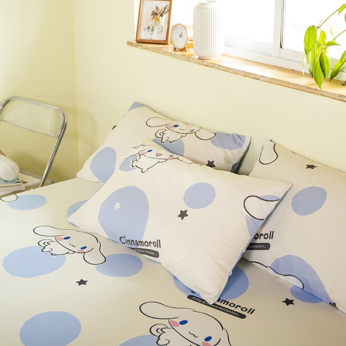 91家纺网 家纺一手货源 找家纺 （总）博雅 2023新款三丽鸥卡通全棉系列-单品床笠（第二批）