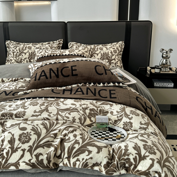 91家纺网 家纺一手货源 找家纺 （总）耀达 2024新款轻奢加厚牛奶绒四件套