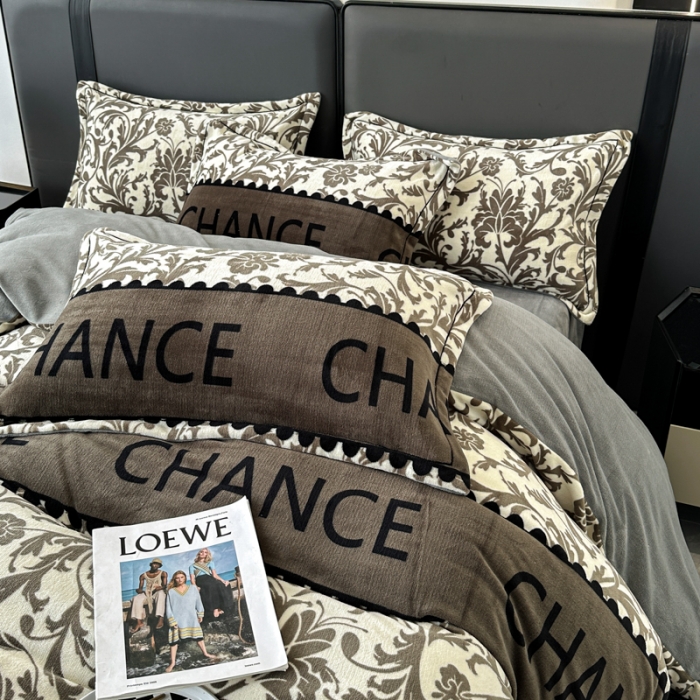 91家纺网 家纺一手货源 找家纺 （总）耀达 2024新款轻奢加厚牛奶绒四件套