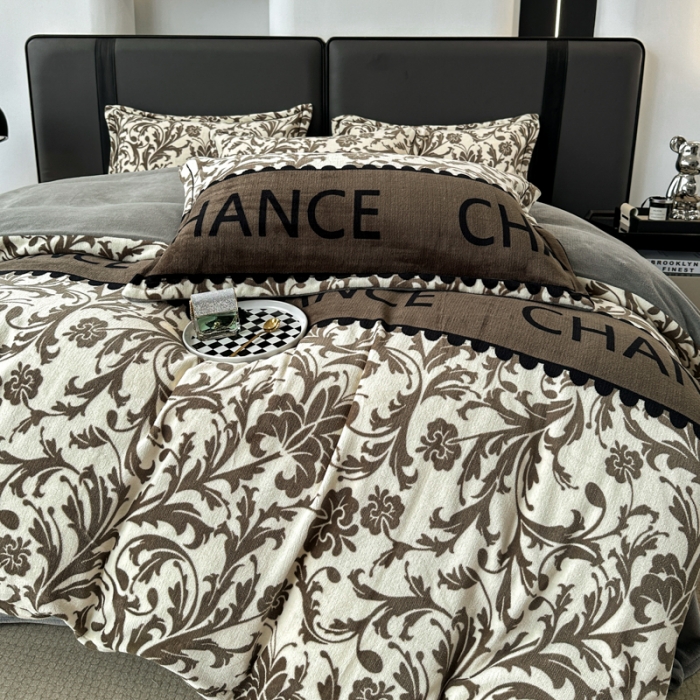 91家纺网 家纺一手货源 找家纺 （总）耀达 2024新款轻奢加厚牛奶绒四件套