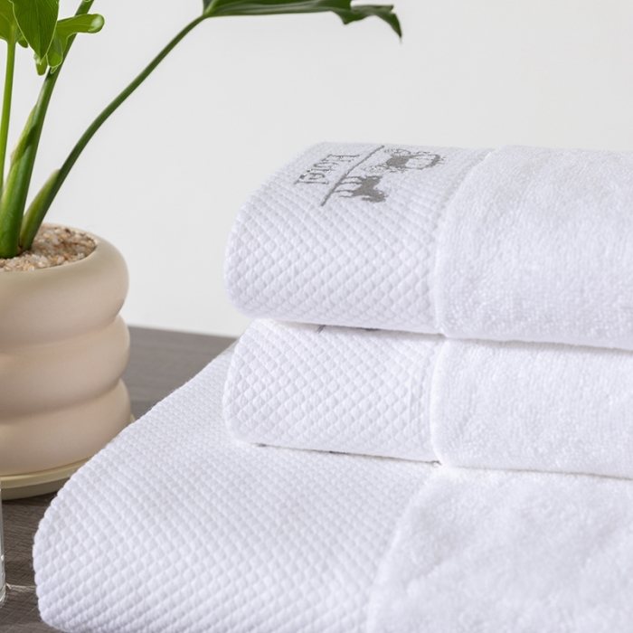 91家纺网 家纺一手货源 找家纺 全棉纯棉五星级酒店浴巾布草宾馆毛巾民宿铂金缎绣花面巾三件套马车