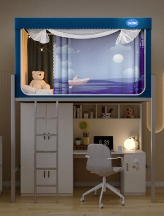 91家纺网 家纺一手货源 找家纺 （总）爱妮灵蚊帐 2023新款涂银层强遮光可伸缩宿舍遮光学生蚊帐