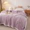 91家纺网 家纺一手货源 找家纺 坦客毯业 2023年新款纯色牛奶绒毛毯沙发盖毯午睡毯子紫色