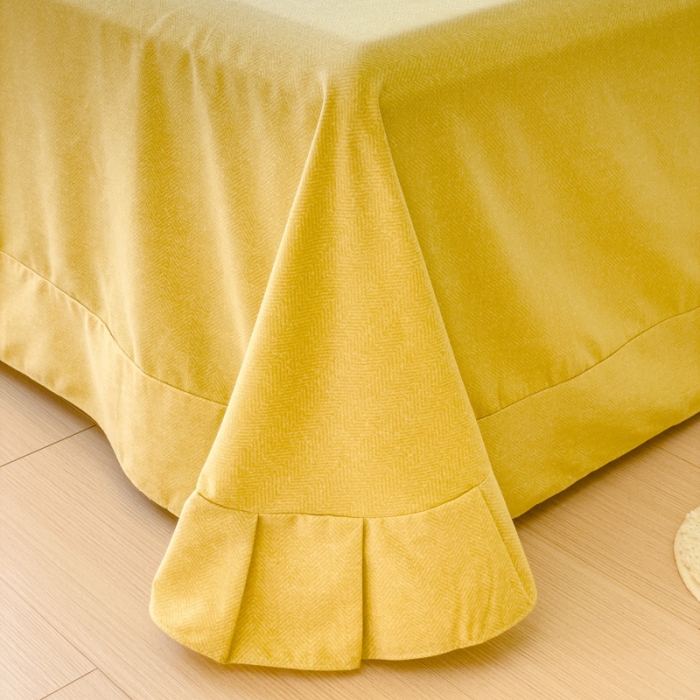 91家纺网 家纺一手货源 找家纺 铭浩 2025新款纯棉棉加厚磨毛升级喷气面料全棉四件套三件套 流年-绿