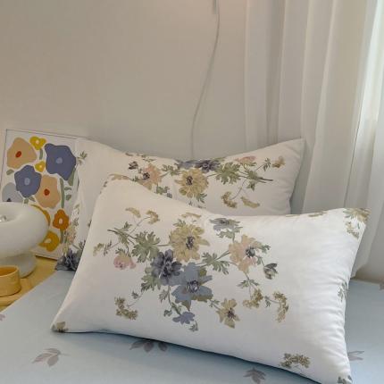 91家纺网 家纺一手货源 找家纺 （总）芊寻 2024新款全棉13372田园风印花系列单枕套