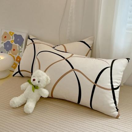 芊寻 2024新款全棉13372田园风印花系列单枕套 都市圈