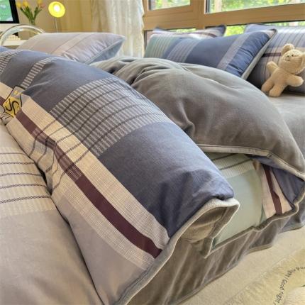 91家纺网 家纺一手货源 找家纺 （总）红粉佳人 2025新款棉加绒印花单被套