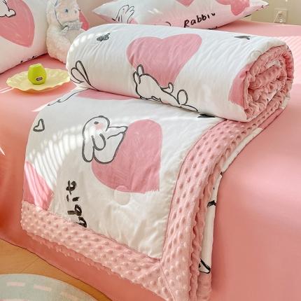 91家纺网 家纺一手货源 找家纺 （总）一加一 2025新款全棉印花豆豆大豆被