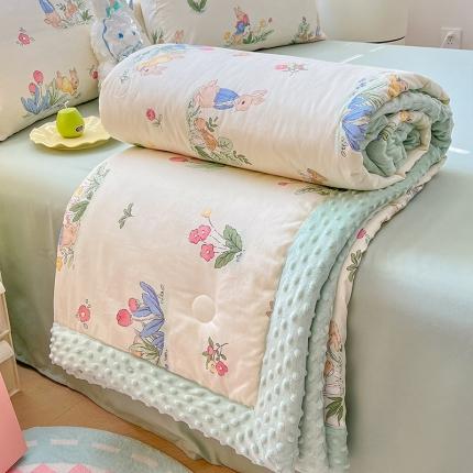 91家纺网 家纺一手货源 找家纺 一加一 2025新款全棉印花豆豆大豆被 豆豆被-蘑菇庄园