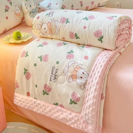 91家纺网 家纺一手货源 找家纺 （总）一加一 2025新款全棉印花豆豆大豆被