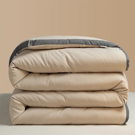 91家纺网 家纺一手货源 找家纺 （总）一加一 2025新款A类原棉抗菌立体贴标大豆被