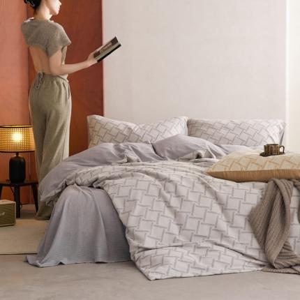 简家居 2023新款色织提花四件套塞拉