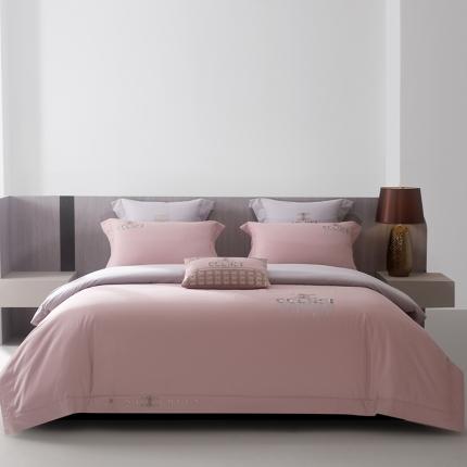 91家纺网 家纺一手货源 找家纺 （总）高大尚 2023秋冬新品长绒棉磨毛高端绣花四件套柯拉系列