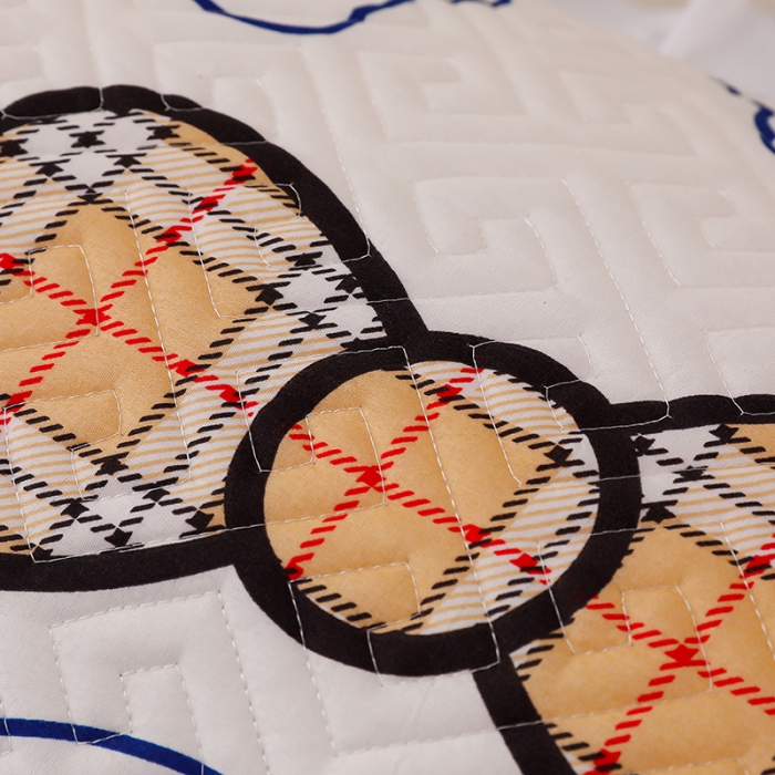 91家纺网 家纺一手货源 找家纺 艾兜坊 2023新款磨毛夹棉花边双人枕套 蝴蝶结