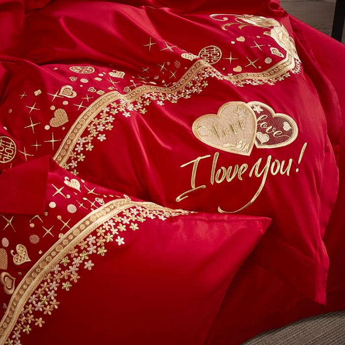 91家纺网 家纺一手货源 找家纺 高大尚 2023秋冬新品长绒棉臻棉系列四件套 花语