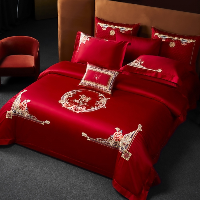 91家纺网 家纺一手货源 找家纺 高大尚 2023秋冬新品长绒棉臻棉系列四件套 美好时光