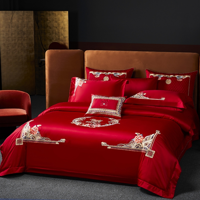 91家纺网 家纺一手货源 找家纺 高大尚 2023秋冬新品长绒棉臻棉系列四件套 美好时光