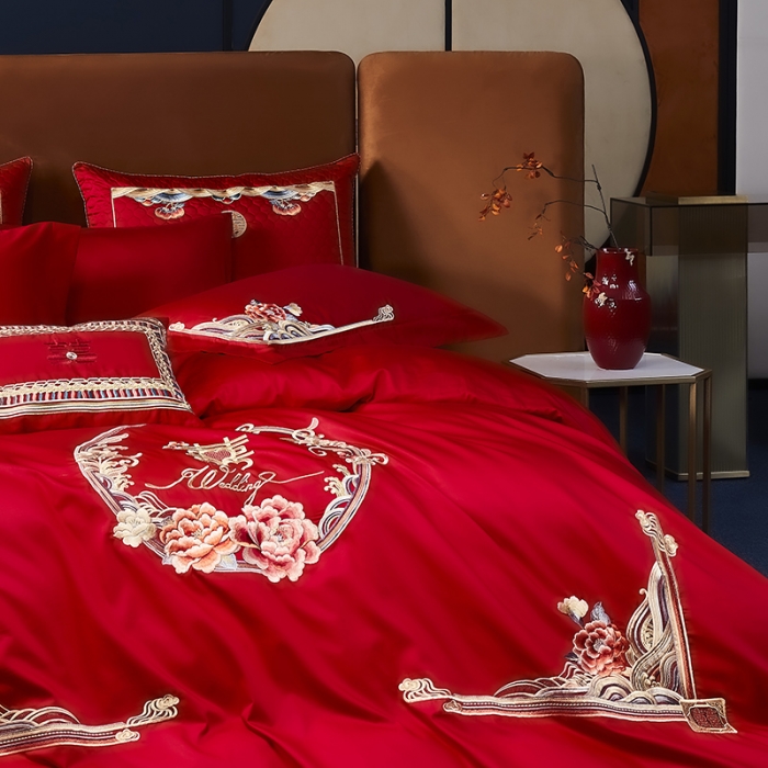 91家纺网 家纺一手货源 找家纺 高大尚 2023秋冬新品长绒棉臻棉系列四件套 美好时光