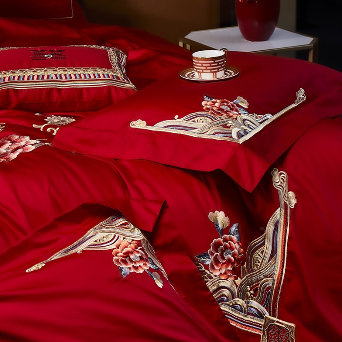 91家纺网 家纺一手货源 找家纺 高大尚 2023秋冬新品长绒棉臻棉系列四件套 美好时光