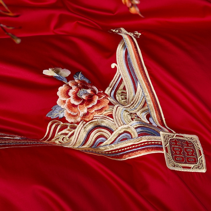 91家纺网 家纺一手货源 找家纺 高大尚 2023秋冬新品长绒棉臻棉系列四件套 美好时光