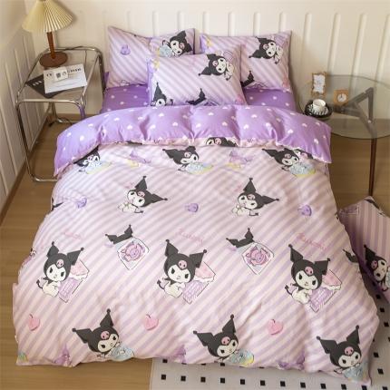 91家纺网 家纺一手货源 找家纺 （总）博雅 2023新款三丽鸥卡通全棉四件套系列--第二批