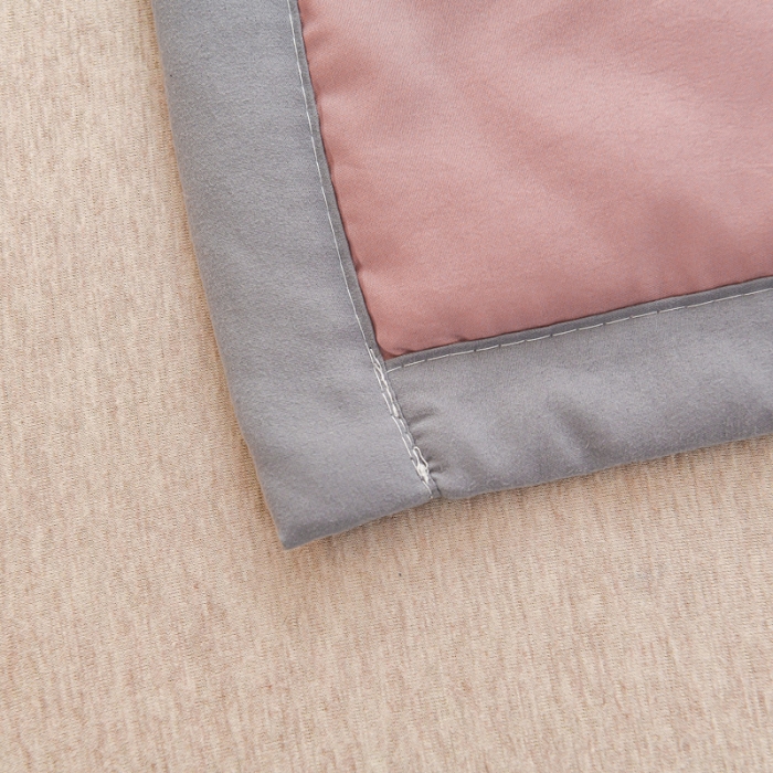 91家纺网 家纺一手货源 找家纺 艾兜坊2023新款水洗棉夏被豆沙