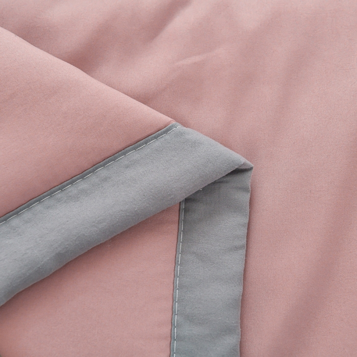 91家纺网 家纺一手货源 找家纺 艾兜坊2023新款水洗棉夏被豆沙