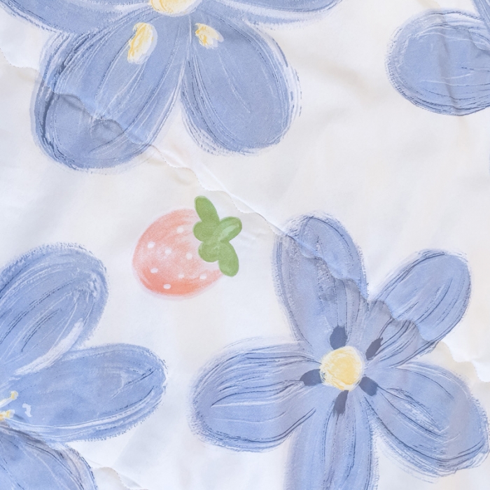 91家纺网 家纺一手货源 找家纺 艾兜坊2023新款水洗棉夏被兰莓之恋