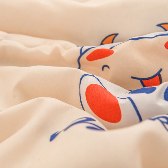 91家纺网 家纺一手货源 找家纺 艾兜坊2023新款水洗棉夏被小花牛