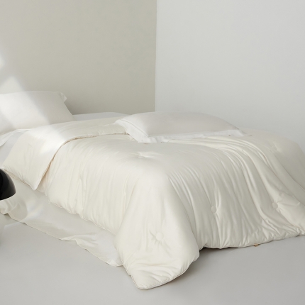 91家纺网 家纺一手货源 找家纺 李官奇A类100支新疆长绒棉70%大豆纤维被子冬被加厚春秋被芯四季被 70大豆被-云端