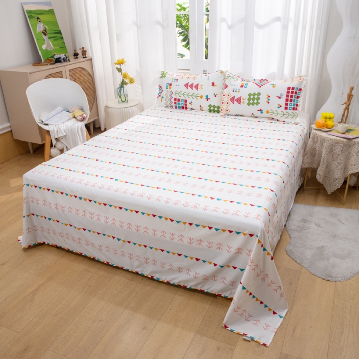 91家纺网 家纺一手货源 找家纺 2023新款亲肤棉美棉芦荟棉四件套美棉（8月）新花色 梦幻人生