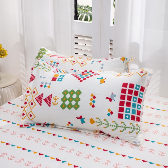 91家纺网 家纺一手货源 找家纺 2023新款亲肤棉美棉芦荟棉四件套美棉（8月）新花色 梦幻人生