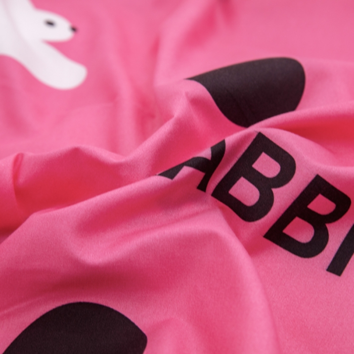 91家纺网 家纺一手货源 找家纺 2023新款亲肤棉美棉芦荟棉四件套美棉（8月）新花色 波点兔