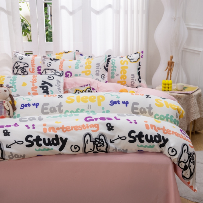 91家纺网 家纺一手货源 找家纺 2023新款亲肤棉美棉芦荟棉四件套美棉（8月）新花色 泰酷啦