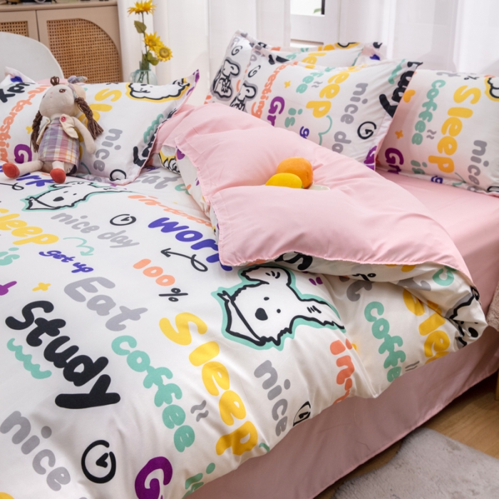 91家纺网 家纺一手货源 找家纺 2023新款亲肤棉美棉芦荟棉四件套美棉（8月）新花色 泰酷啦