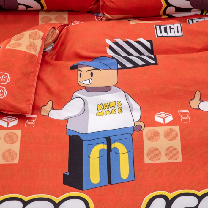 91家纺网 家纺一手货源 找家纺 2023新款亲肤棉美棉芦荟棉四件套美棉（8月）新花色 乐高王国