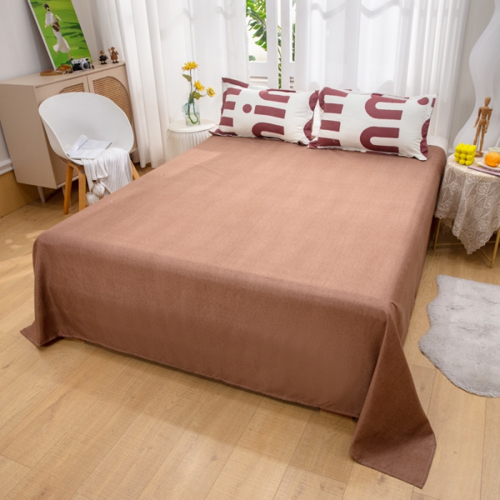 91家纺网 家纺一手货源 找家纺 2023新款亲肤棉美棉芦荟棉四件套美棉（8月）新花色 潮流-可可