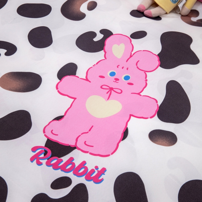 91家纺网 家纺一手货源 找家纺 2023新款亲肤棉美棉芦荟棉四件套美棉（8月）新花色 豹纹兔