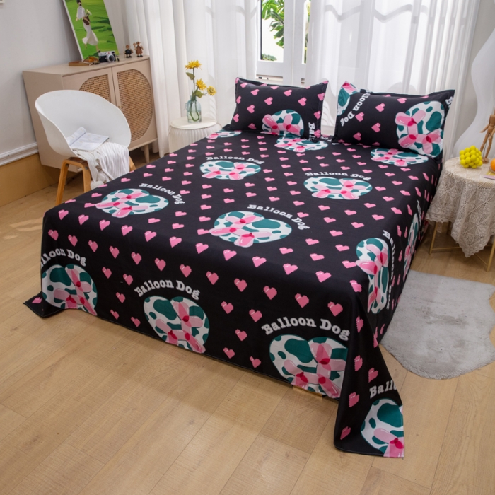 91家纺网 家纺一手货源 找家纺 2023新款亲肤棉美棉芦荟棉四件套美棉（8月）新花色 气泡狗