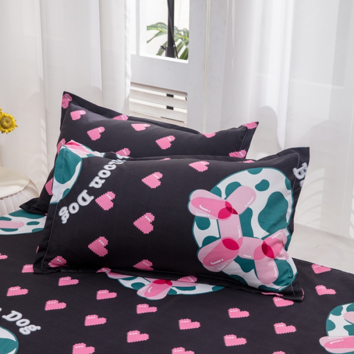 91家纺网 家纺一手货源 找家纺 2023新款亲肤棉美棉芦荟棉四件套美棉（8月）新花色 气泡狗