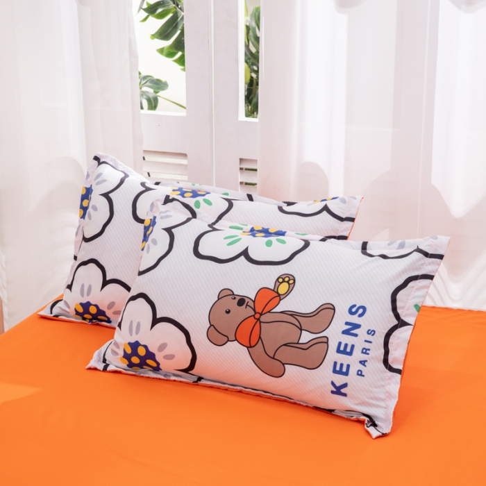 91家纺网 家纺一手货源 找家纺 2023新款亲肤棉美棉芦荟棉四件套美棉（8月）新花色 巴黎世家