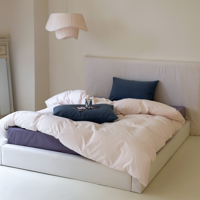 91家纺网 家纺一手货源 找家纺 玛奇朵 2023秋冬新品50S双股轻磨毛-混搭系列 白露为霜