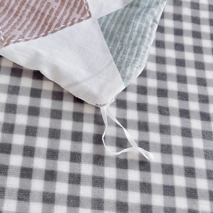 91家纺网 家纺一手货源 找家纺 琪琪阁 2023新款A棉B绒棉加绒牛奶绒四件套单被套 幸运熊